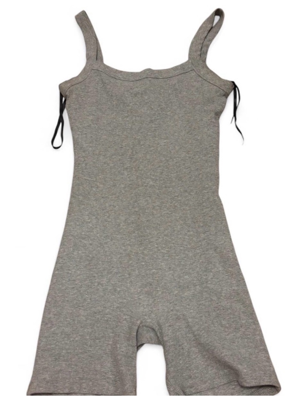 Forever 21 Light Gray Ribbed Romper